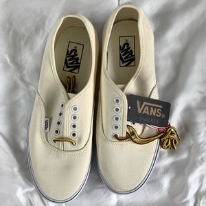 J Crew Men’s Off-White Vans Size 9